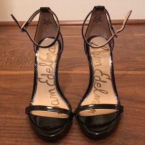 Black leather Sam Edelman Ariella heels